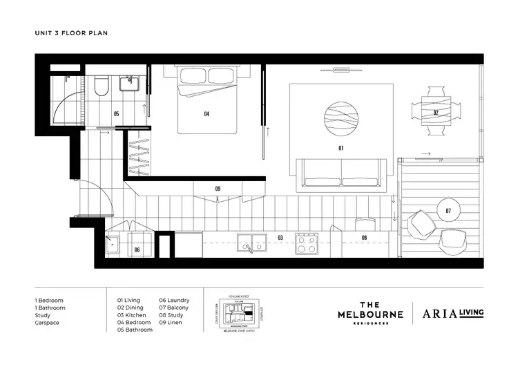 Floorplan of Homely apartment listing, 1803/111 Melbourne Street, South Brisbane QLD 4101