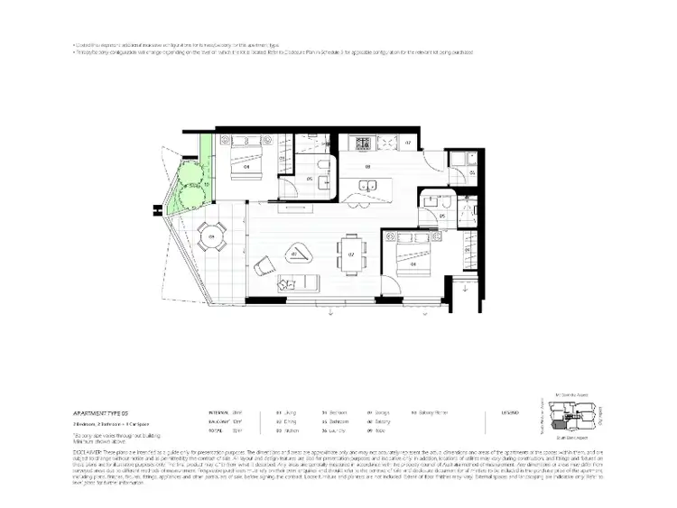 Floorplan of Homely apartment listing, 2305/66 Hope Street, South Brisbane QLD 4101