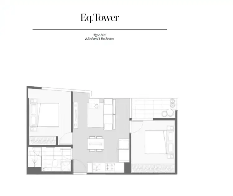 Floorplan of Homely apartment listing, 202/135 A'Beckett Street, Melbourne VIC 3000