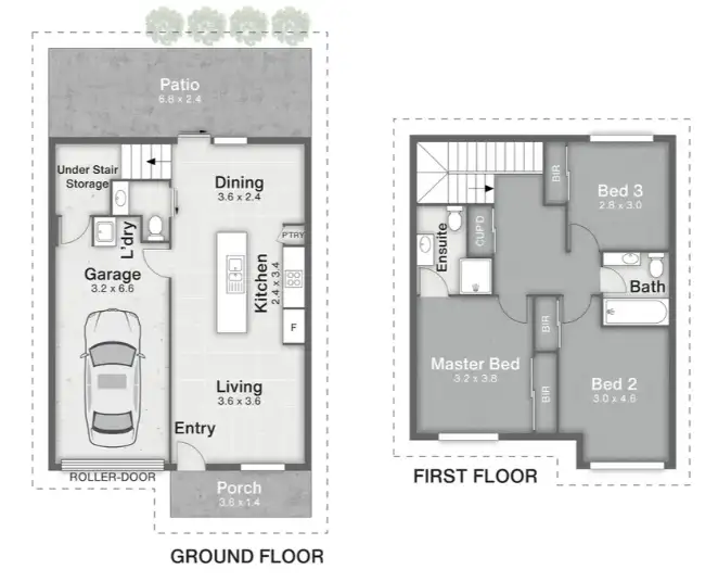 Floorplan of Homely townhouse listing, 16/19 Panda Street, Doolandella QLD 4077