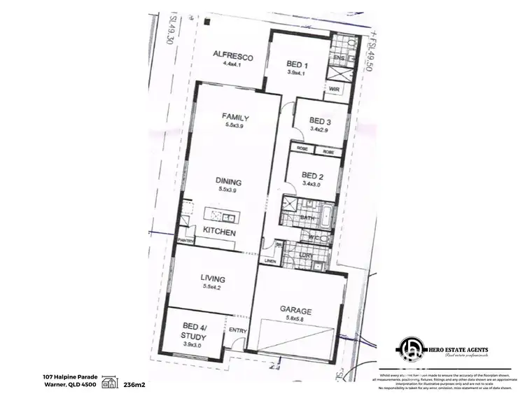Floorplan of Homely house listing, 107 Halpine Parade, Warner QLD 4500