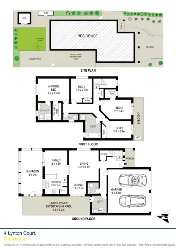 Floorplan of Homely house listing, 4 Lynton Court, Glenwood NSW 2768