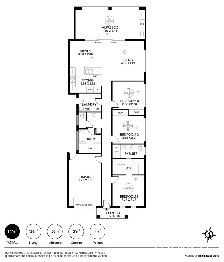 Floorplan of Homely house listing, 16 Exhibition Drive, Modbury North SA 5092