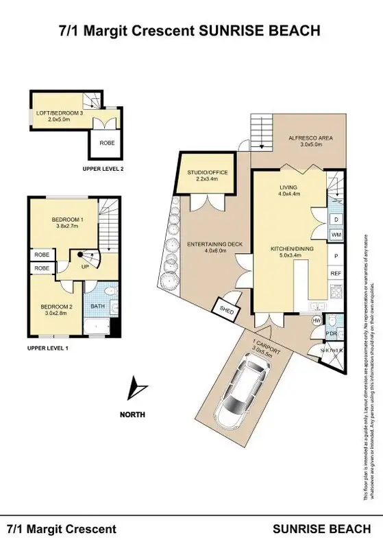 Floorplan of Homely townhouse listing, 7/1 Margit Crescent, Sunrise Beach QLD 4567