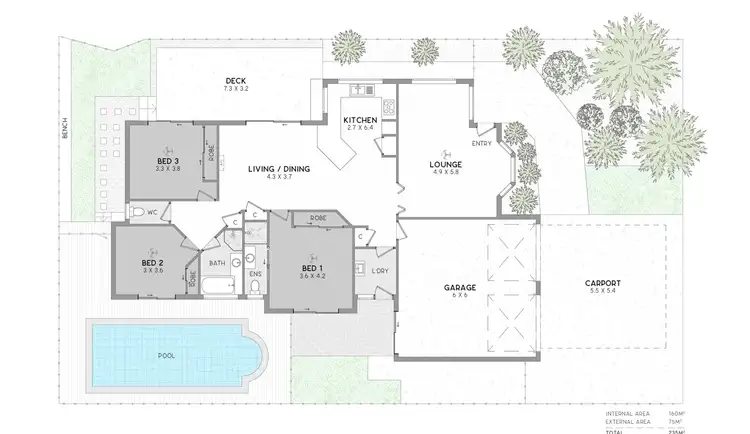 Floorplan of Homely house listing, 7 Cardell Place, Bracken Ridge QLD 4017