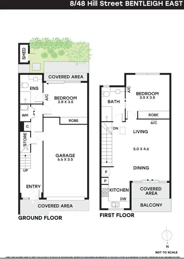Floorplan of Homely townhouse listing, 8/48 Hill Street, Bentleigh East VIC 3165