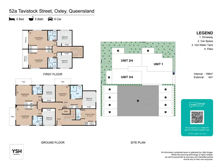 Floorplan of Homely apartment listing, 5/52a Tavistock Street, Oxley QLD 4075