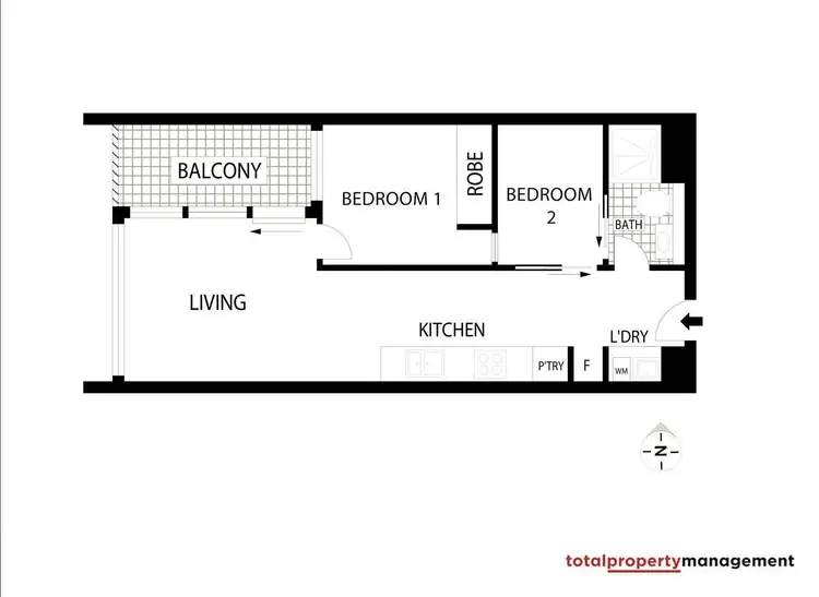 Floorplan of Homely apartment listing, 314/1 Elouera Street, Braddon ACT 2612