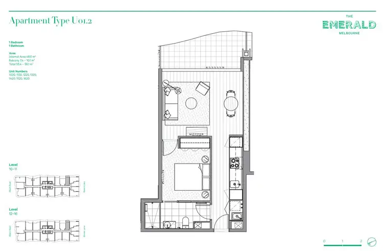 Floorplan of Homely apartment listing, 1520/35 Albert Road, Melbourne VIC 3004