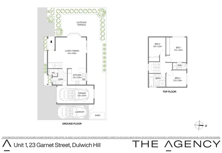 Floorplan of Homely townhouse listing, 1/23 Garnet Street, Dulwich Hill NSW 2203