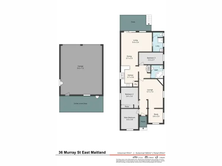 Floorplan of Homely house listing, 36 Murray Street, East Maitland NSW 2323