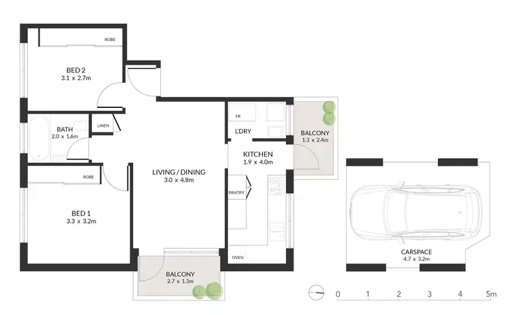 Floorplan of Homely apartment listing, 7/24 Chelmsford Avenue, Botany NSW 2019
