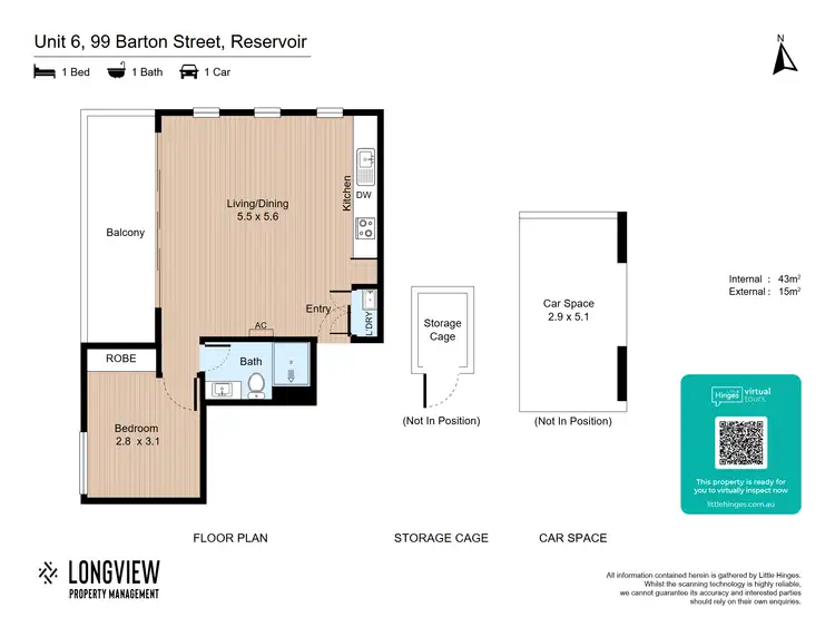 Floorplan of Homely house listing, 6/99 Barton Street, Reservoir VIC 3073