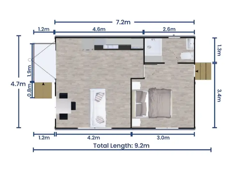 Floorplan of Homely flat listing, 13A Galaxy Circuit, Warnervale NSW 2259