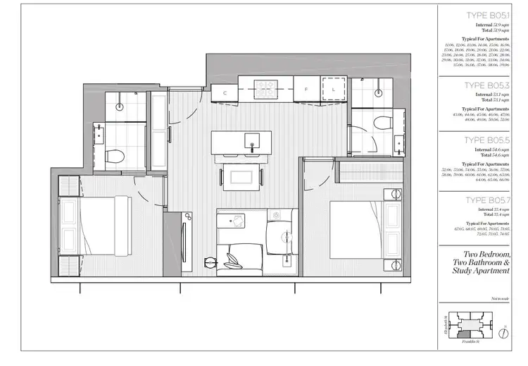 Floorplan of Homely apartment listing, 5606/462 Elizabeth Street, Melbourne VIC 3000