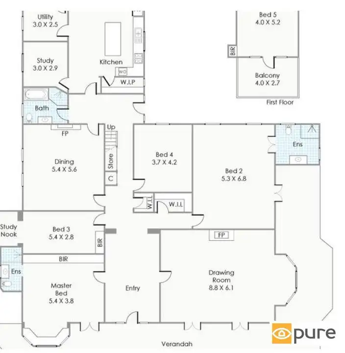 Floorplan of Homely house listing, 152 Forrest Street, Peppermint Grove WA 6011