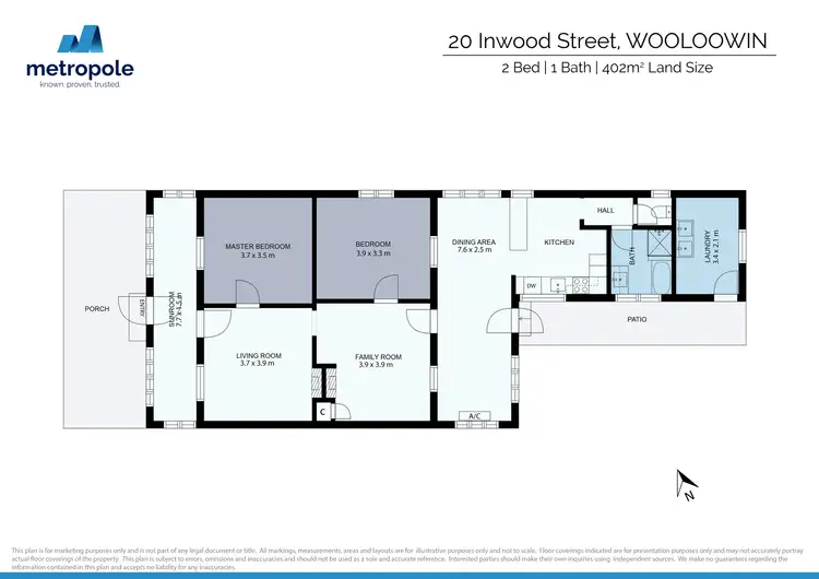Floorplan of Homely house listing, 20 Inwood Street, Wooloowin QLD 4030