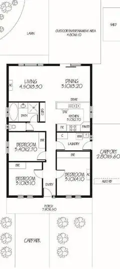 Floorplan of Homely house listing, 7A Gunya Crescent, Ingle Farm SA 5098