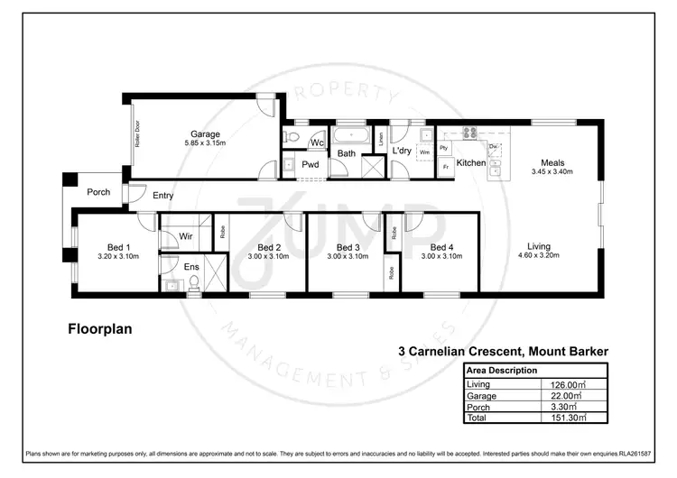 Floorplan of Homely house listing, 3 Carnelian Crescent, Mount Barker SA 5251