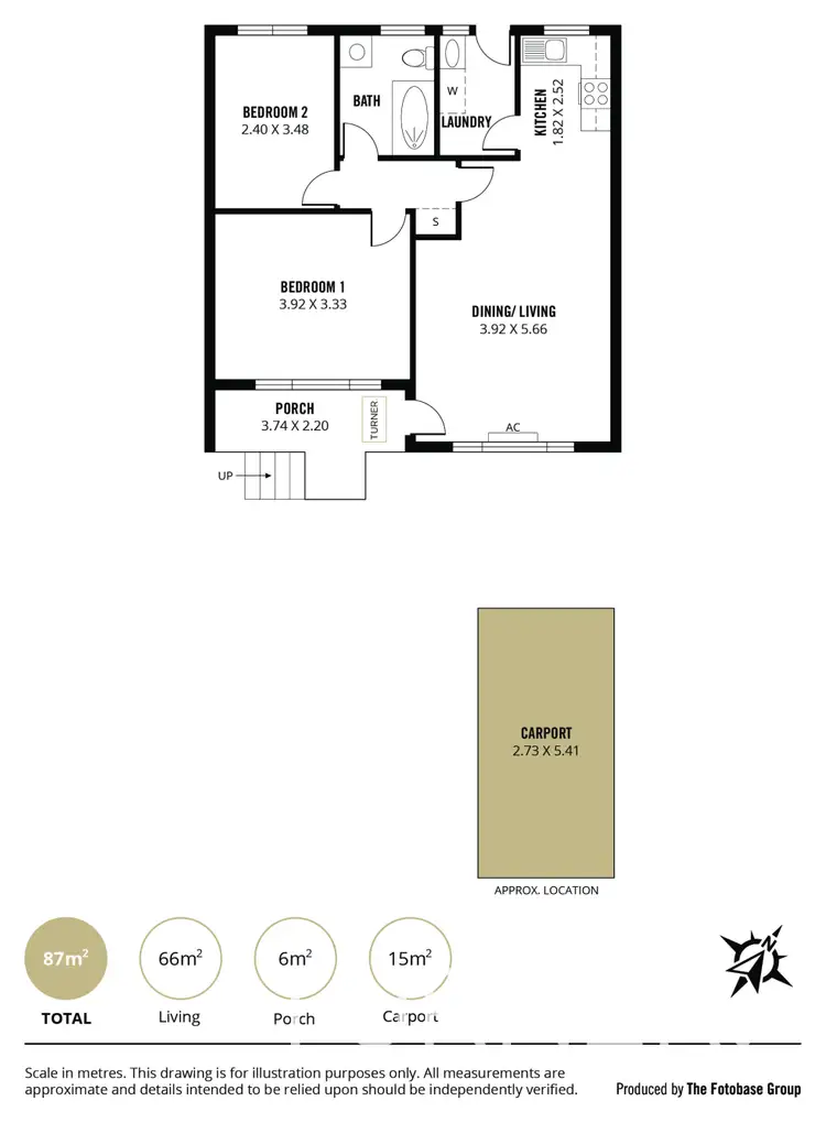 Floorplan of Homely unit listing, 3/20 Fife Street, Klemzig SA 5087