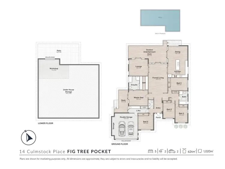 Floorplan of Homely house listing, 14 Culmstock Place, Fig Tree Pocket QLD 4069