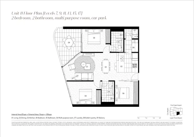 Floorplan of Homely apartment listing, 911/62 Logan Road, Woolloongabba QLD 4102