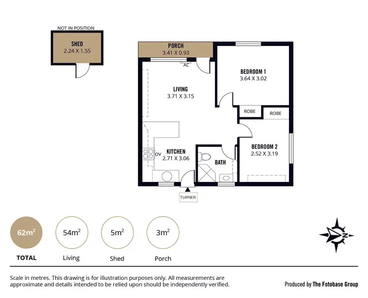 Floorplan of Homely unit listing, 2/8 Whittam Street, Parkside SA 5063