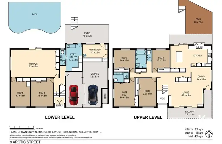 Floorplan of Homely house listing, 8 Arctic Street, Upper Mount Gravatt QLD 4122