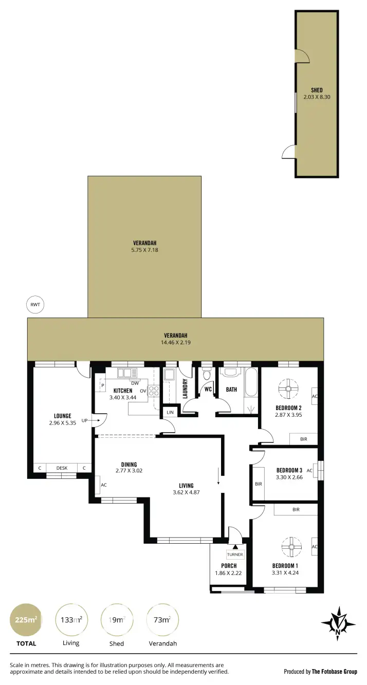 Floorplan of Homely house listing, 95 Lyons Road, Windsor Gardens SA 5087