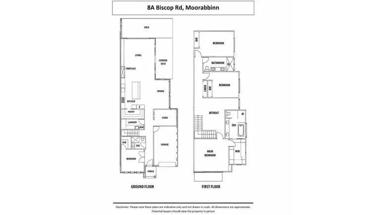 Floorplan of Homely townhouse listing, 8A Biscop Road, Moorabbin VIC 3189