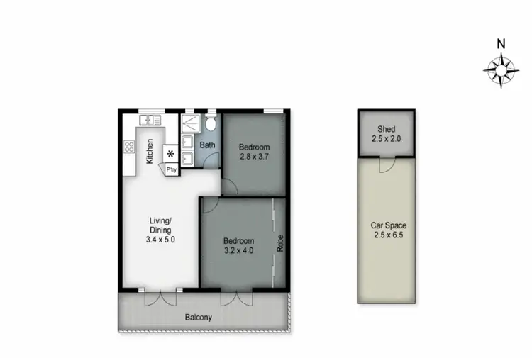 Floorplan of Homely unit listing, 4/15 Nathan Street, Burleigh Heads QLD 4220