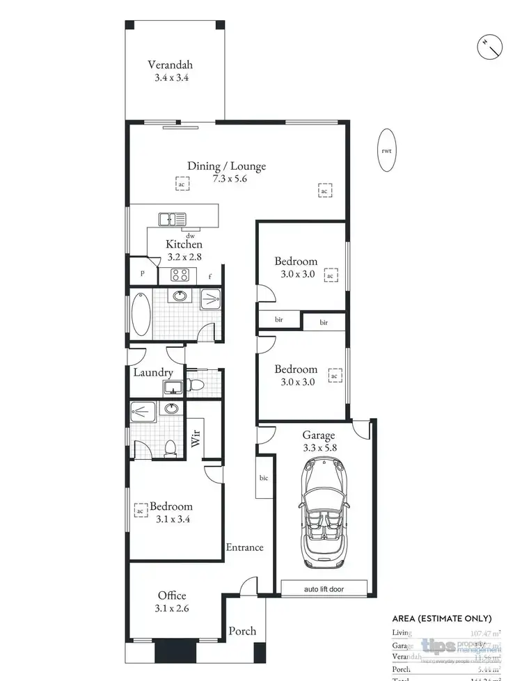 Floorplan of Homely house listing, 22 Wagtail Way, Mount Barker SA 5251