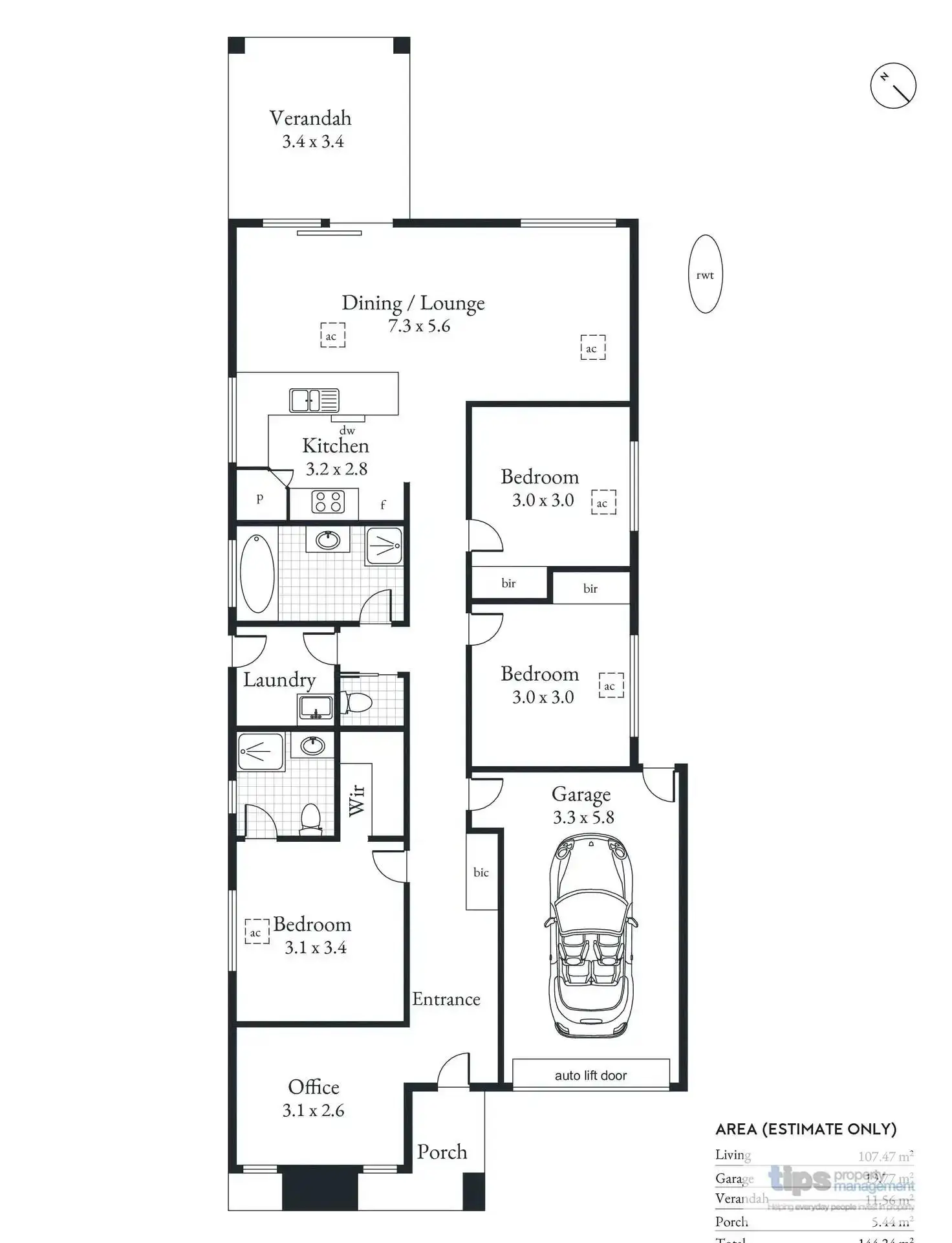 Floorplan of Homely house listing, 22 Wagtail Way, Mount Barker SA 5251