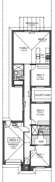Floorplan of Homely house listing, 16B Homington Road, Elizabeth North SA 5113