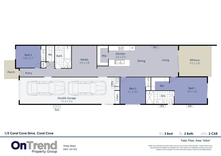 Floorplan of Homely semi-detached listing, 1/5 Coral Cove Drive, Coral Cove QLD 4670