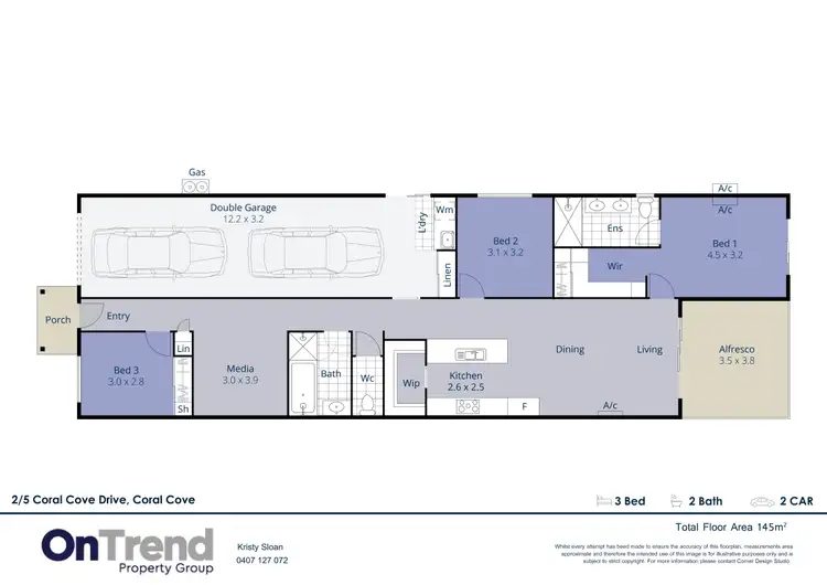 Floorplan of Homely semi-detached listing, 2/5 Coral Cove Drive, Coral Cove QLD 4670