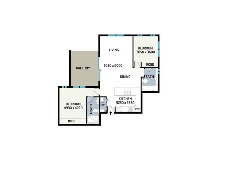 Floorplan of Homely unit listing, 2/6 Duffy Street, Zillmere QLD 4034
