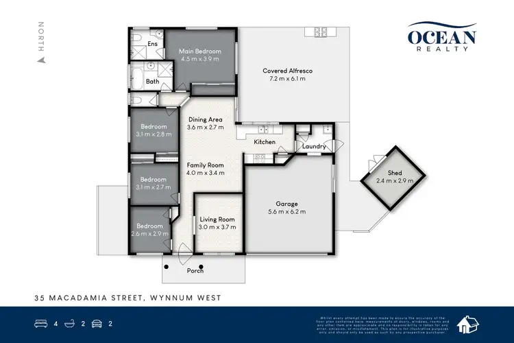 Floorplan of Homely house listing, 35 Macadamia Street, Wynnum West QLD 4178