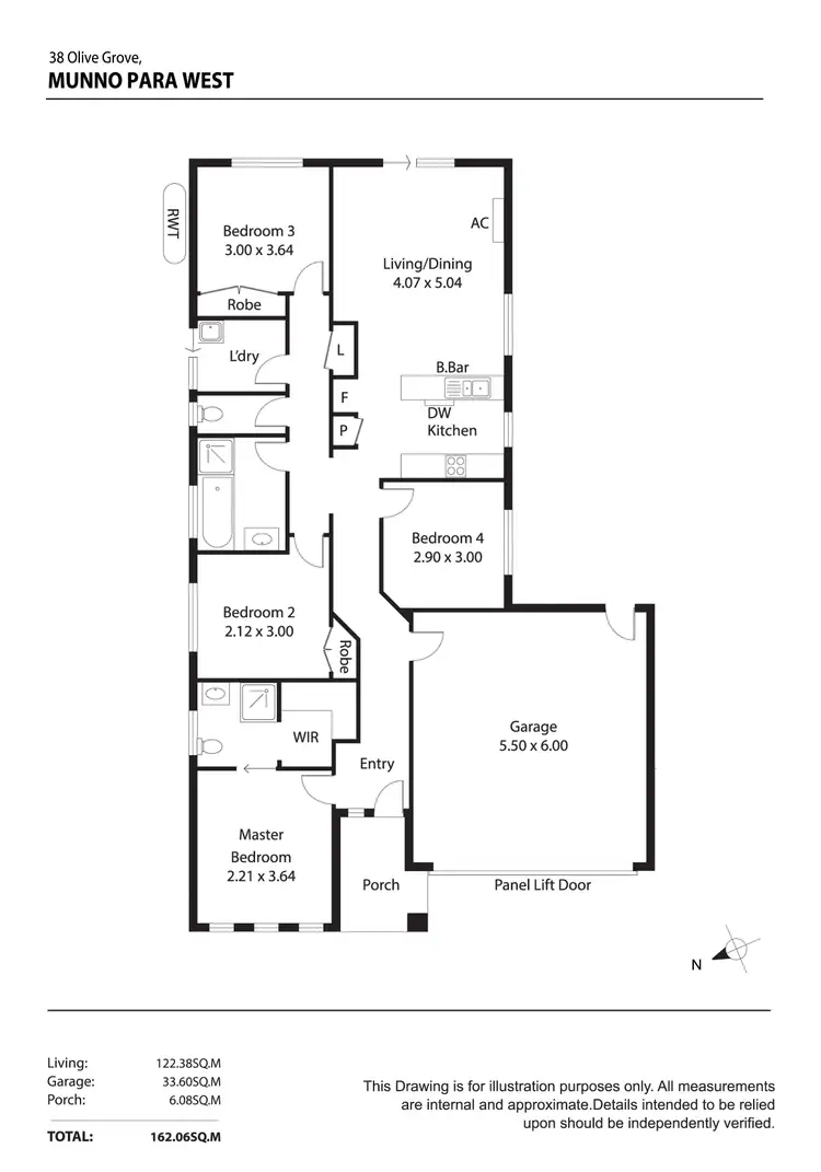 Floorplan of Homely house listing, 38 Olive Grove, Munno Para West SA 5115