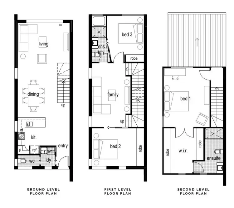 Floorplan of Homely townhouse listing, 8/86 John Gorton Drive, Coombs ACT 2611