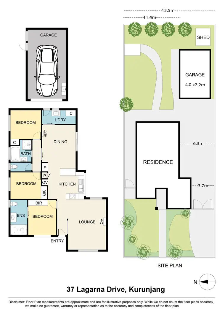 Floorplan of Homely house listing, 37 Lagarna Drive, Kurunjang VIC 3337