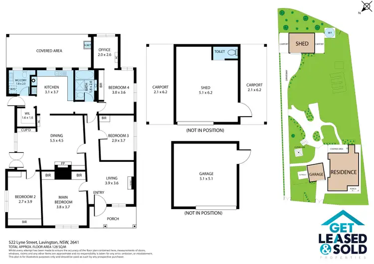 Floorplan of Homely house listing, 522 Lyne St, Lavington NSW 2641