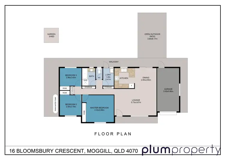 Floorplan of Homely house listing, 16 Bloomsbury Cres, Moggill QLD 4070