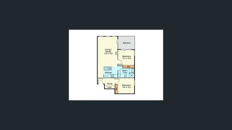Floorplan of Homely apartment listing, 304/49 Plenty Road, Preston VIC 3072