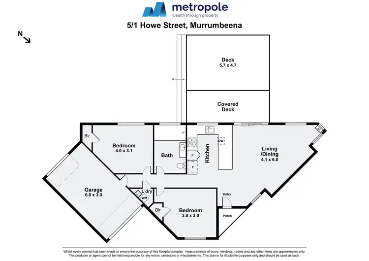 Floorplan of Homely villa listing, 5/1 Howe Street, Murrumbeena VIC 3163
