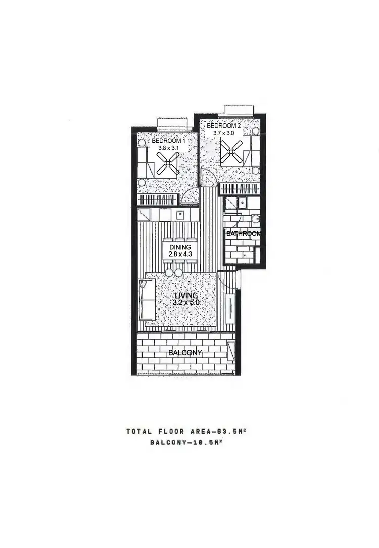 Floorplan of Homely apartment listing, 103 /4-20 Jubliee Street, Port Adelaide SA 5015