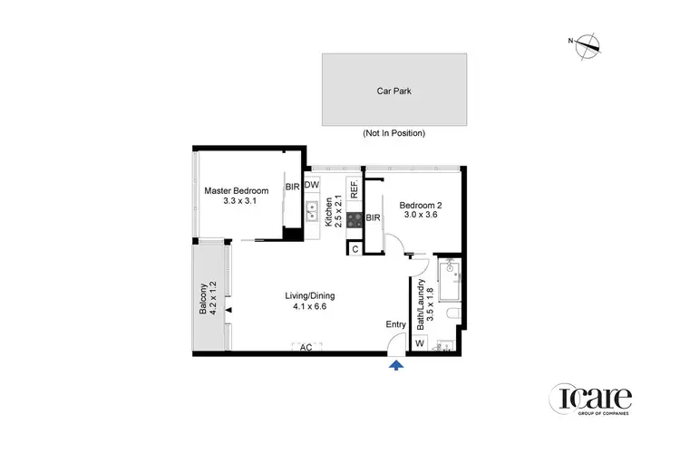 Floorplan of Homely apartment listing, 1609/668 Bourke Street, Melbourne VIC 3000