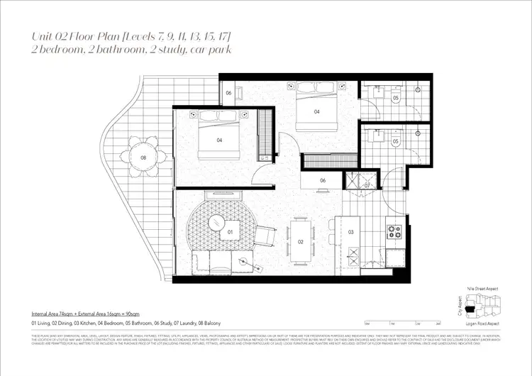 Floorplan of Homely apartment listing, 1202/62 Logan Road, Woolloongabba QLD 4102