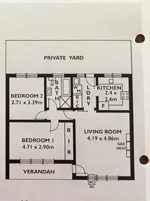 Floorplan of Homely unit listing, 2/15 Howard Terrace, Hazelwood Park SA 5066