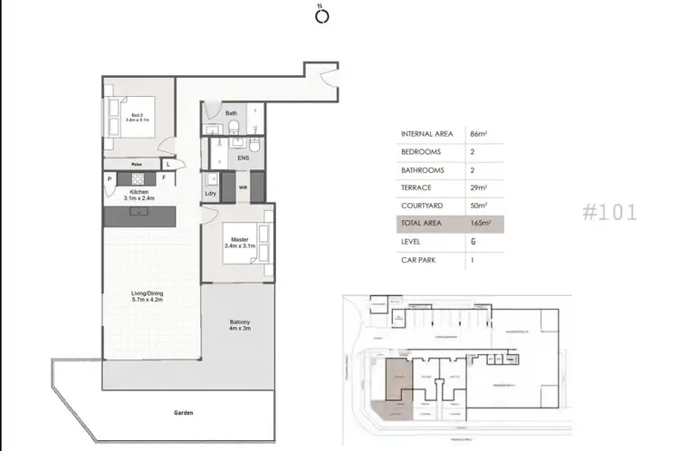 Floorplan of Homely apartment listing, 101/18-26 Mermaid Street, Chermside QLD 4032